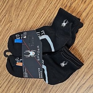Spyder Men's Quarter Socks 6 Pair Size 6-12 NEW